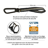 Boucle de ceinture de sécurité pour chien