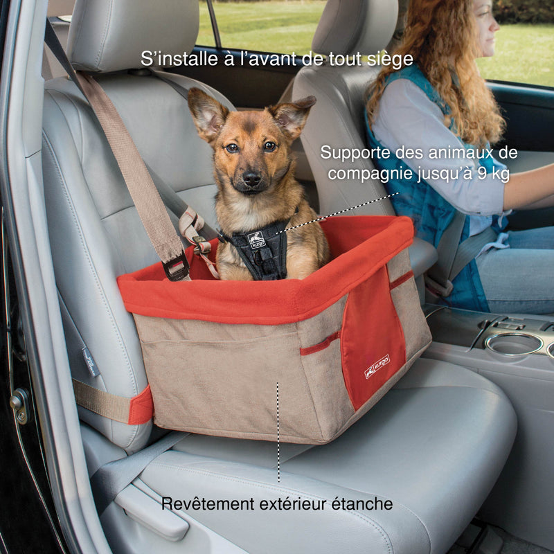 IGUOHAO Siège auto pour petit chien, siège rehausseur pour siège avant de  voiture, siège auto pour petits chiens de taille moyenne jusqu'à 13,6 kg,  harnais de siège renforcé pour voiture avec ceinture